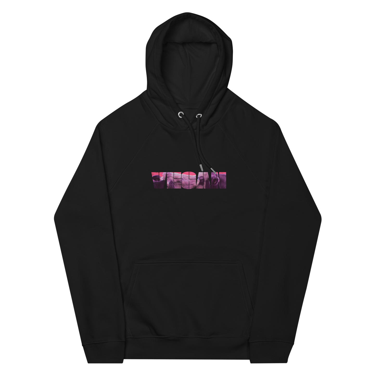 Unisex eco raglan hoodie Uncage