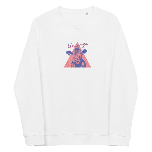 Uncage Unisex organic raglan sweatshirt